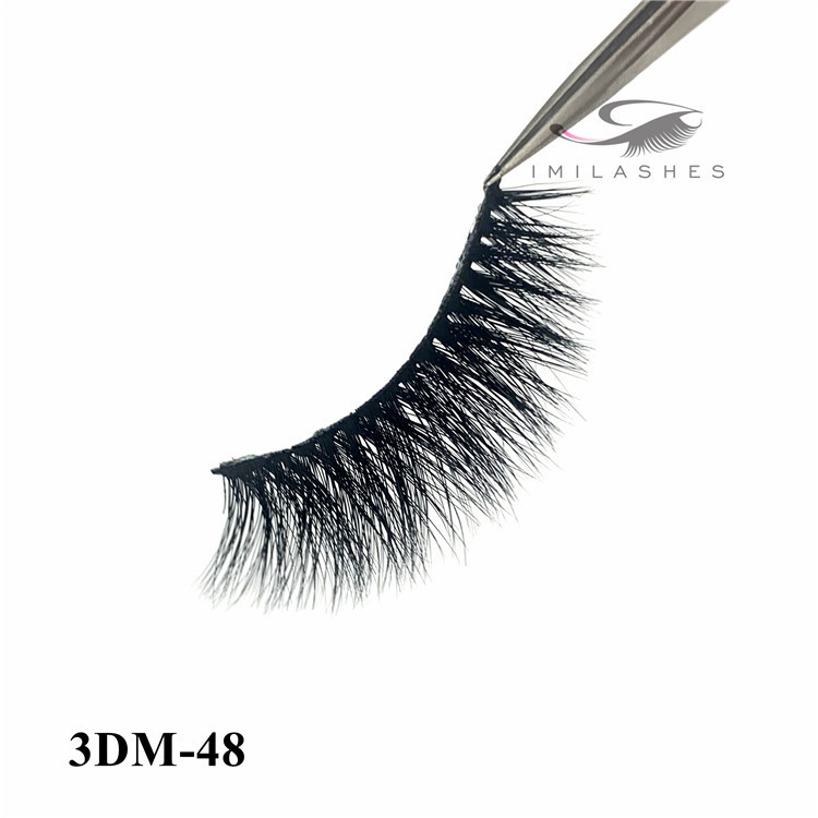 Permanent cruelty free 3d mink eyelashes manufacturer-L