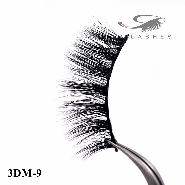 Natural look 3d mink fur lashes wholesale-V