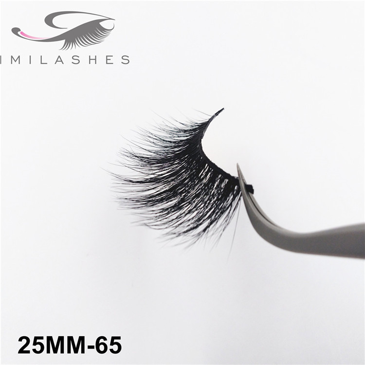 3D False eyelashes dramatic lashes 25MM handmade soft eyelash wholesale-V