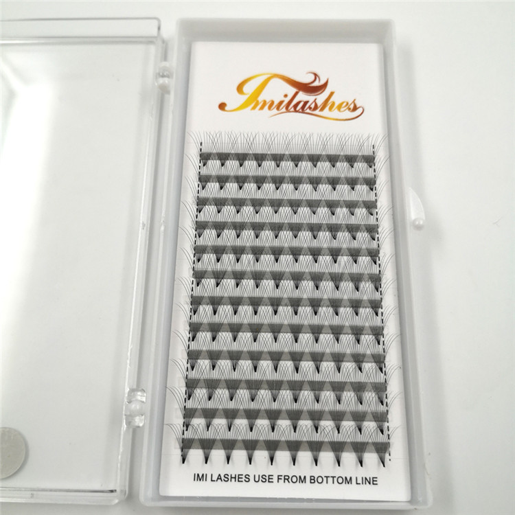 Wholesale heat bonded 10D premade fans for new lash artists-V