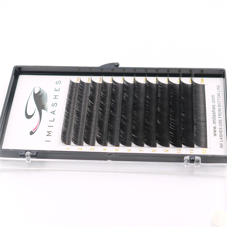 Soft application friendly flat eyelash extensions wholesale-V