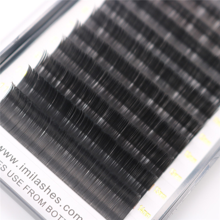 Super soft ellipse flat classic eyelash extension - A