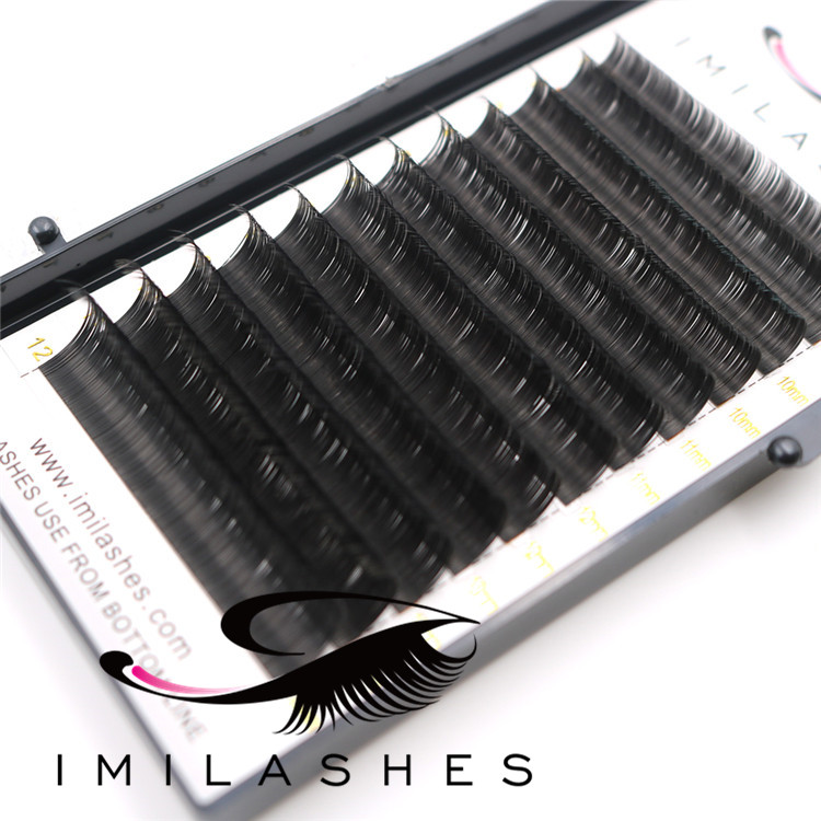 High grade permanent ellipse flat eyelash extension supply-V