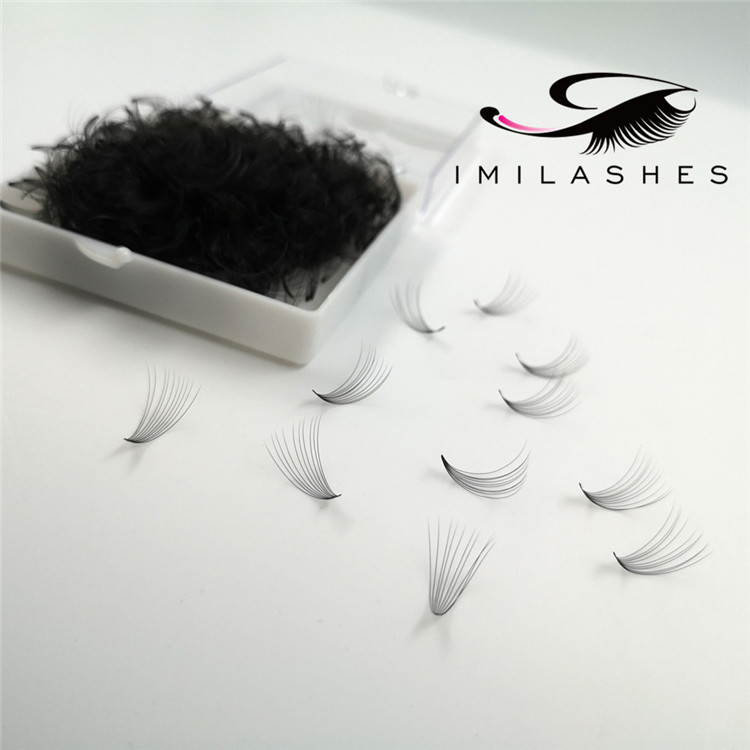 High quality handmade 10D pre made loose fan lashes wholesale-V