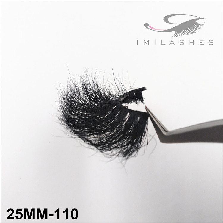 25mm Handmade fluffy full strip false eyelashes wholesale-V