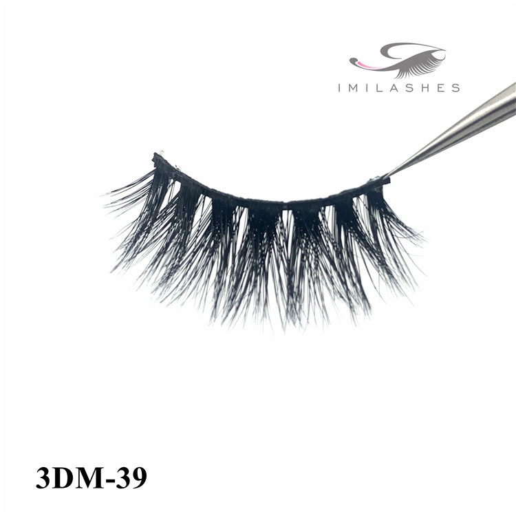 Dramatic makeup handmade natural messy false eyelashes supply-V