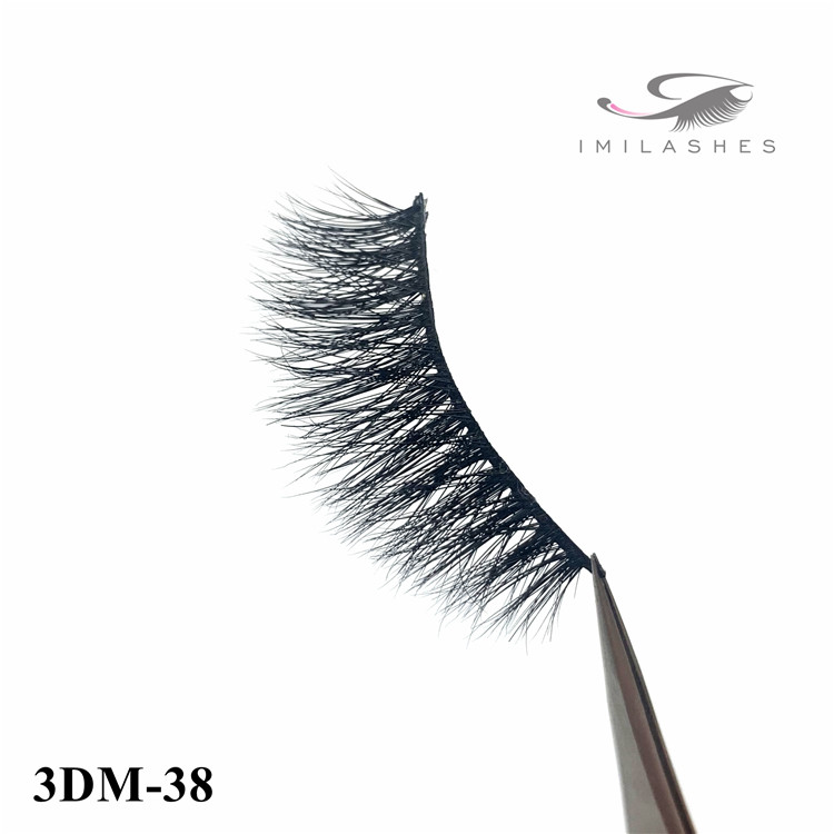 Mink lashes handmade luxurious fluffy natural false eyelashes wholesale-V