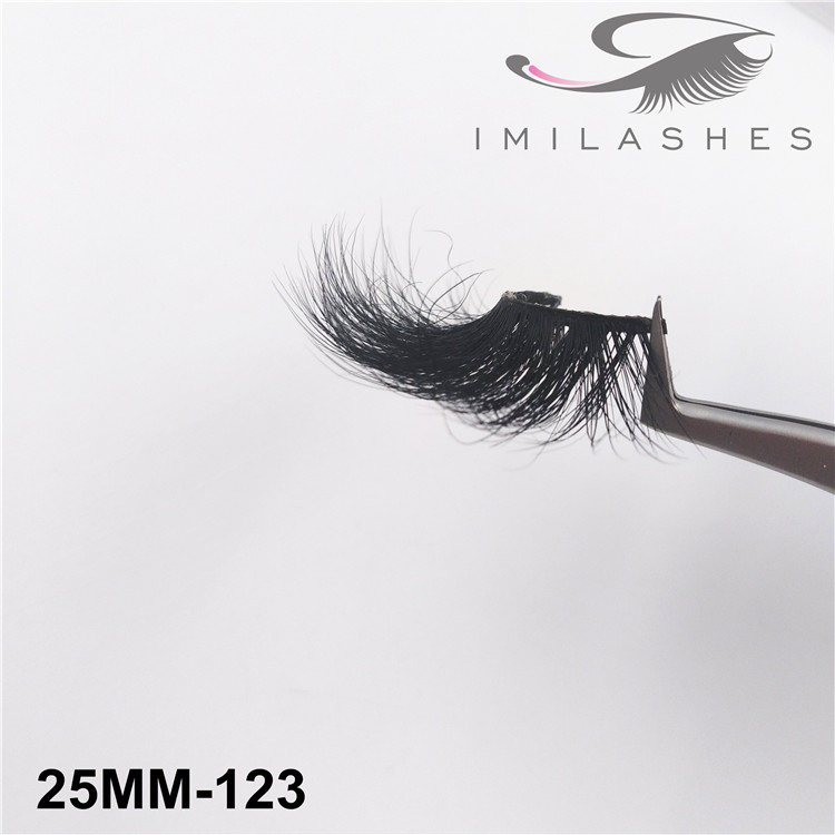 Handmade non-Irritating siberian mink fur lashes supply-V