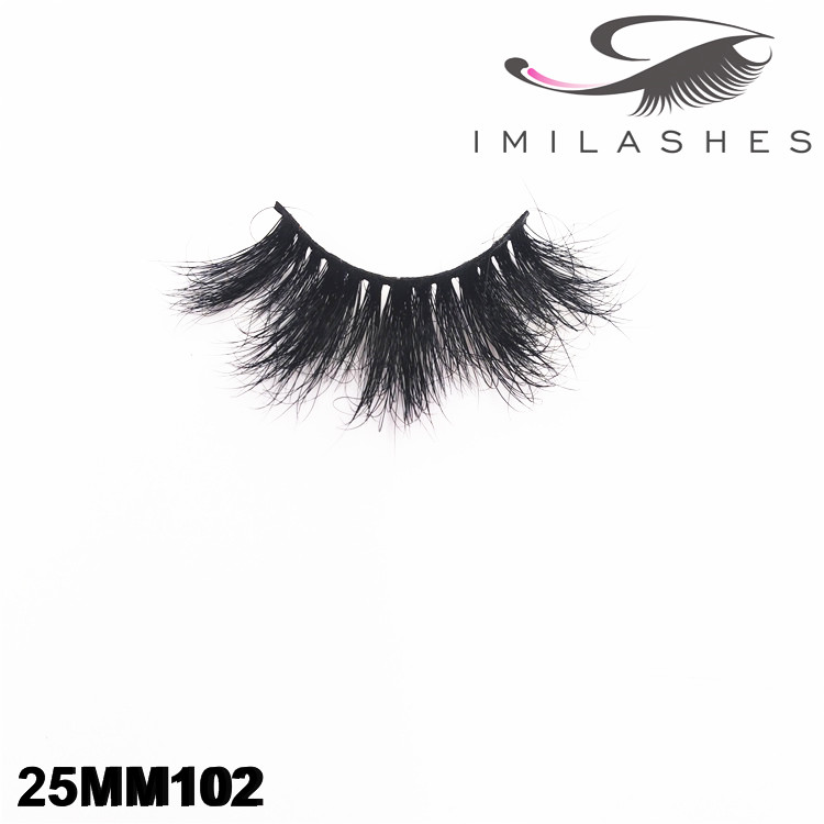 Fluffy volume dramatic 25mm mink lashes supply-V