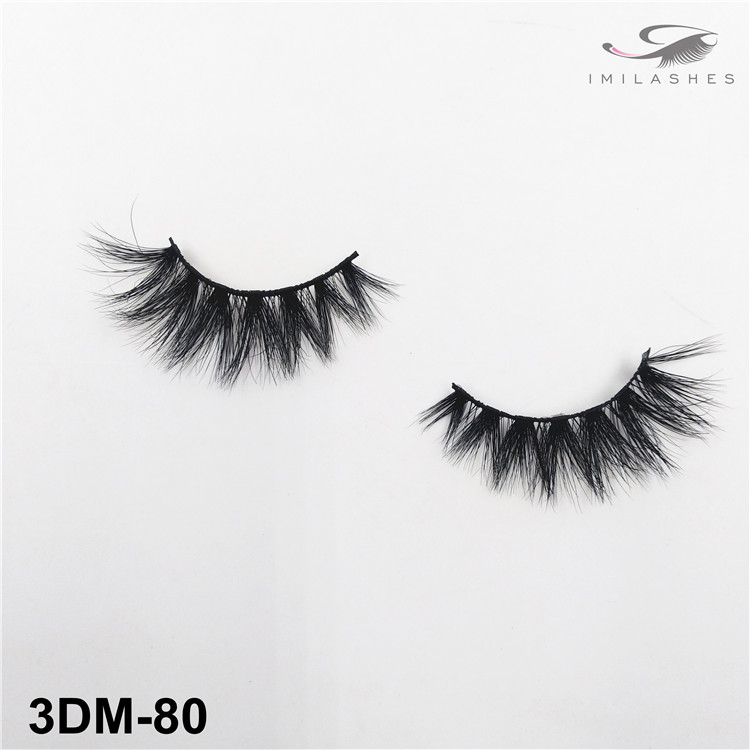 Dramatic cross natural look mink false eyelashes wholesale-V