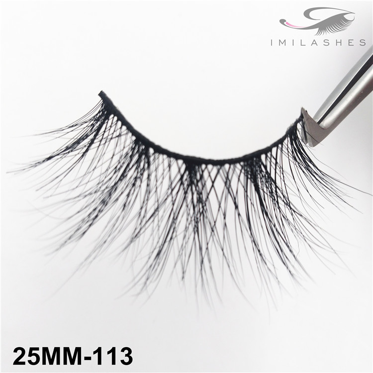 Real mink long type lashes wholesale-V 