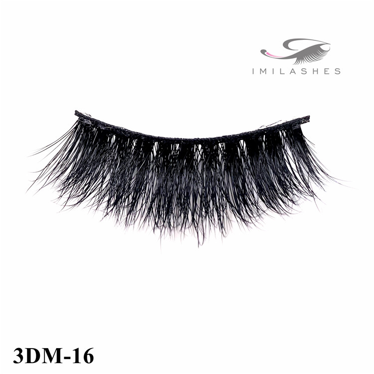 Wispy real mink fur natural look fake eyelashes wholesale for women makeup-V