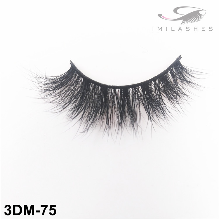 Natural look short soft fake mink lashes supply-V