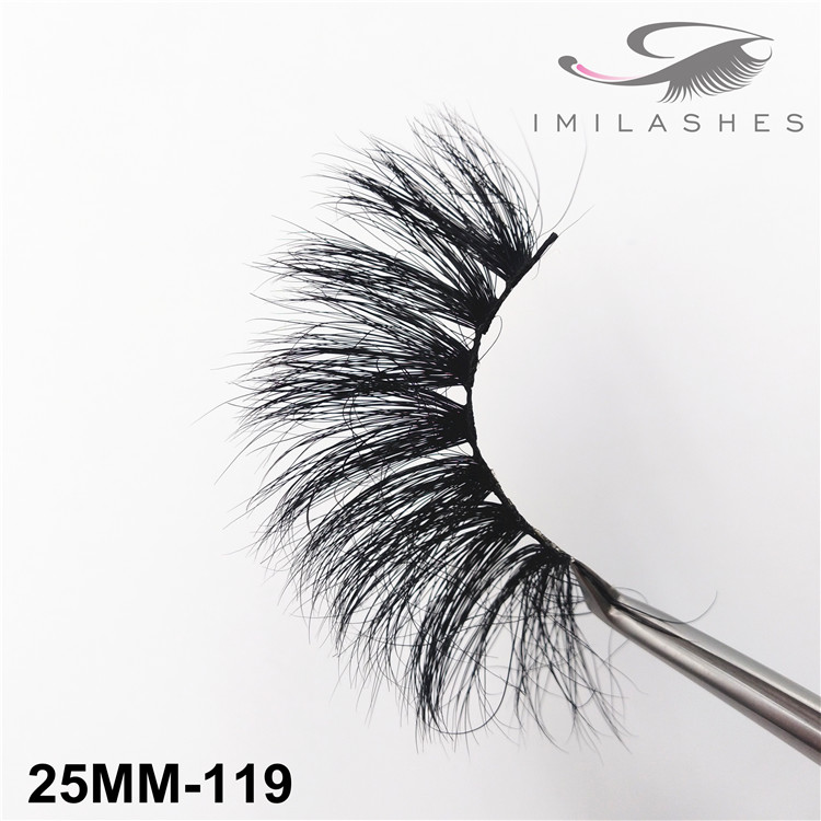 25mm longer 5D mink hair false lashes supply uk -V