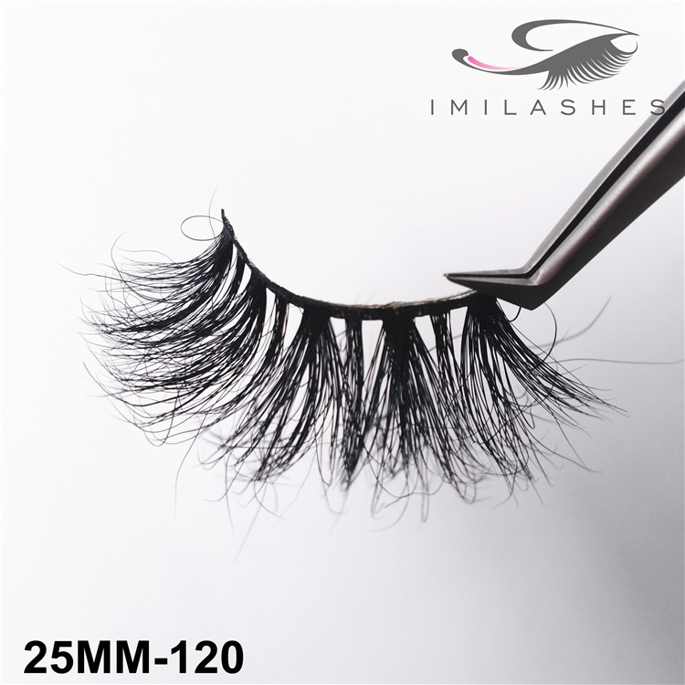 Handmade dramatic long fluffy lashes supply-V