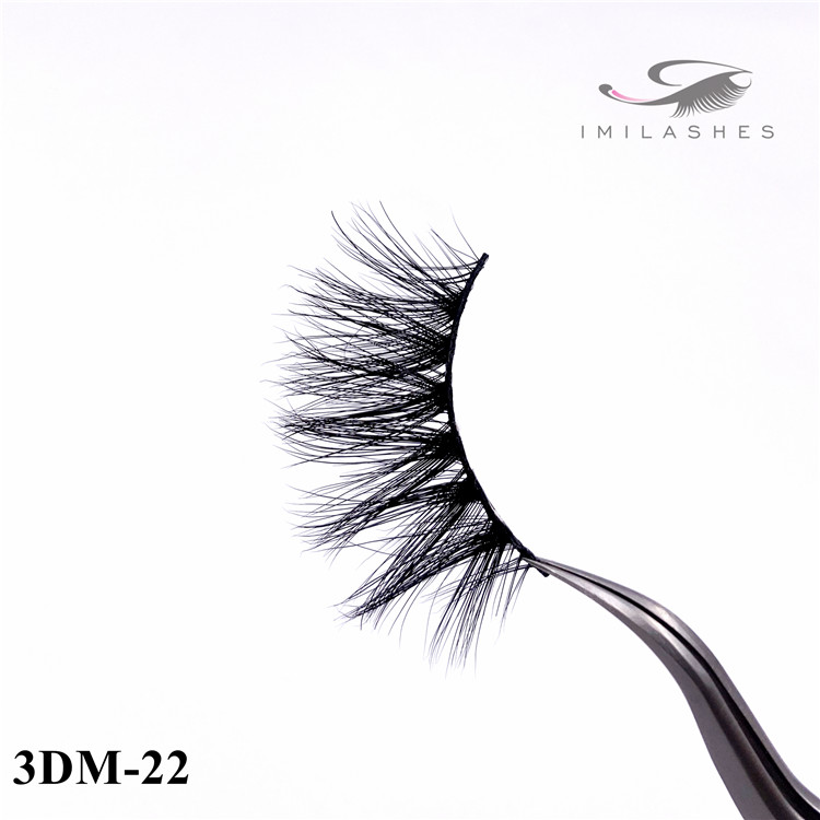 Reusable wispy handmade real mink eyelashes wholesale-V