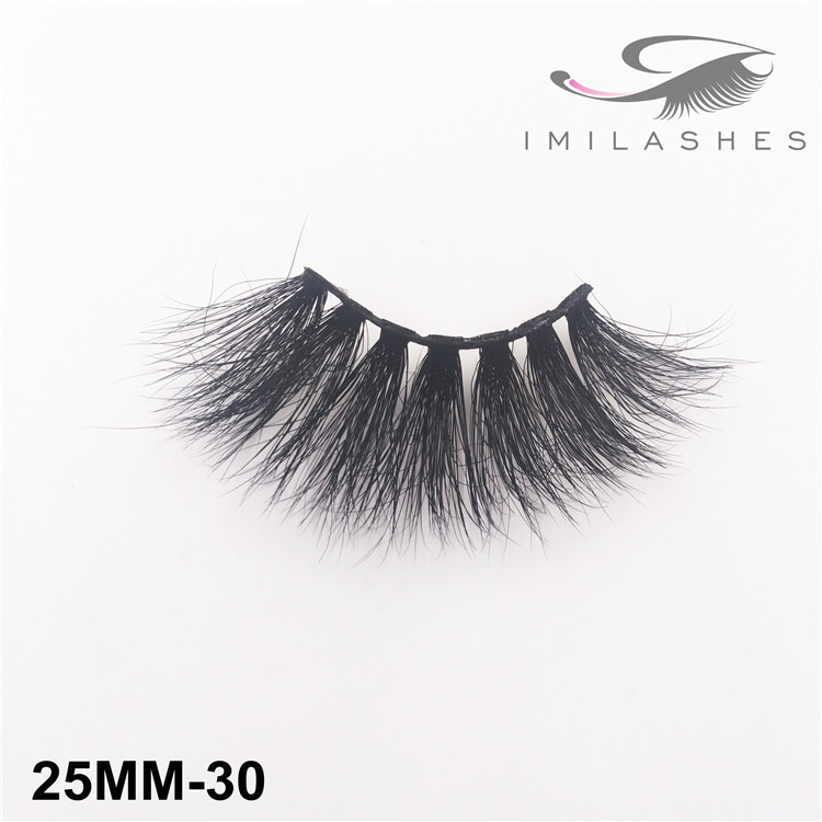 Comfortable lightweight 3D mink 25mm long eyelashes wholesale-V