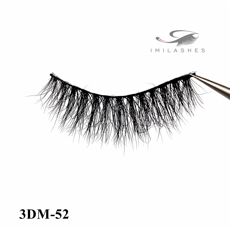 High quality real mink fur fake lashes wholesale-V