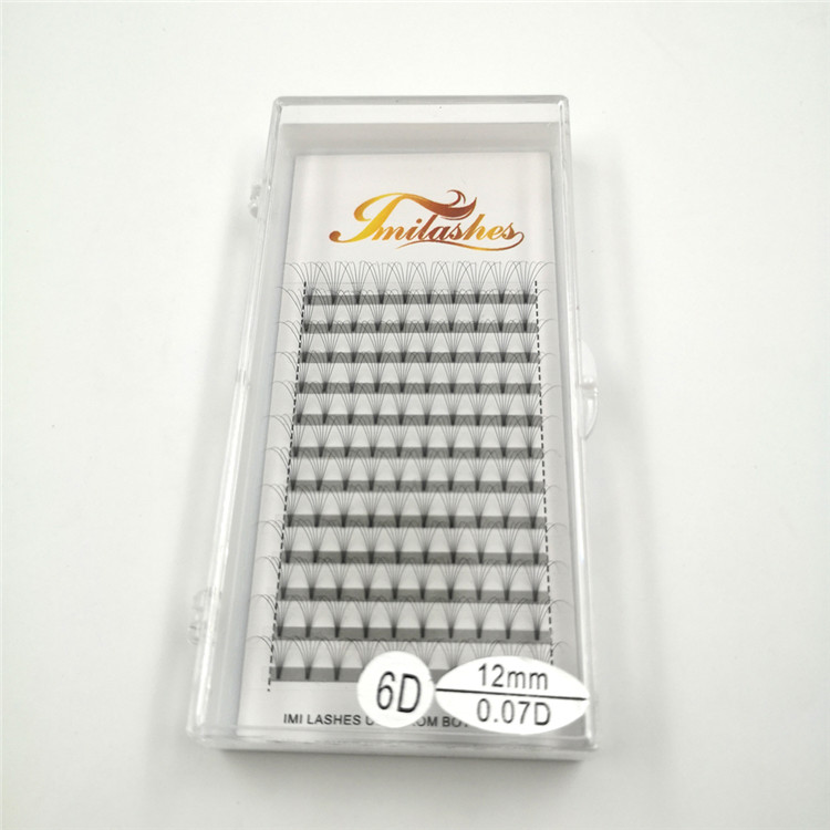 Heat bonded premium premade fans eyelash extensions-L