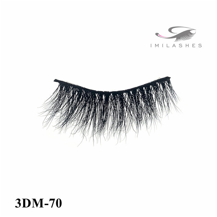 Custom private label real fur strip eyelashes supplier-L