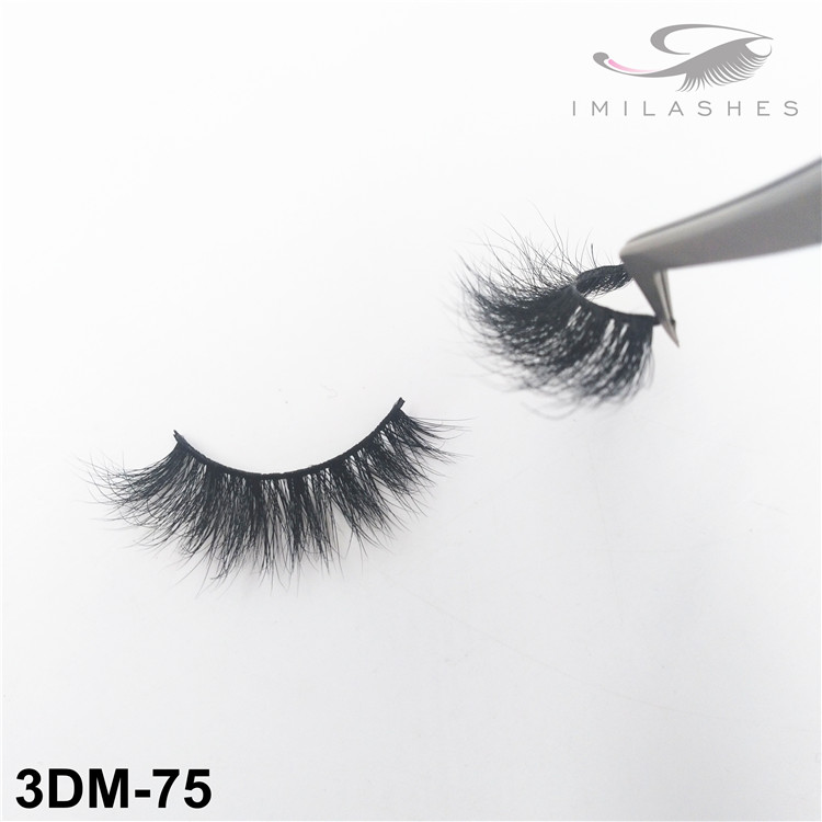 Natural look short soft fake mink lashes supply-V