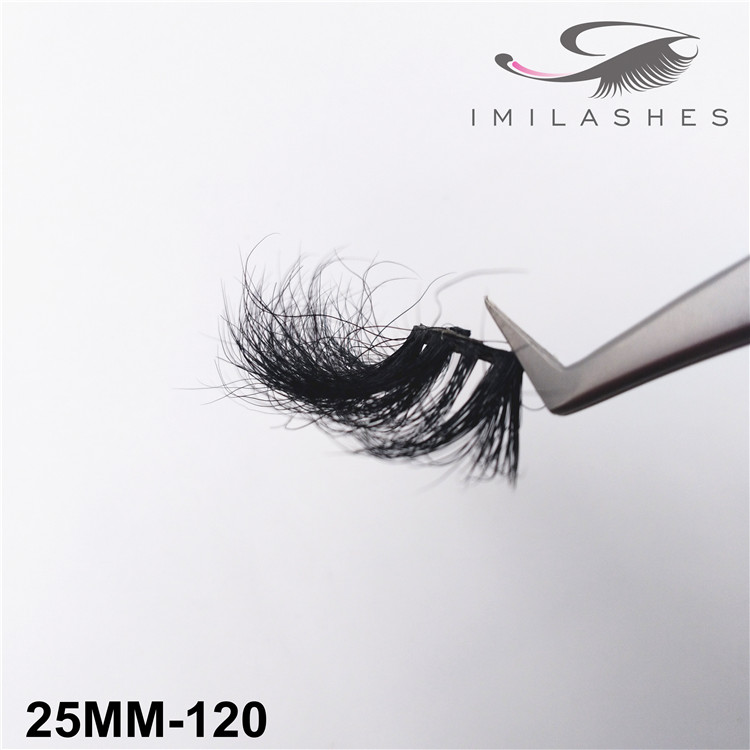 Handmade dramatic long fluffy lashes supply-V