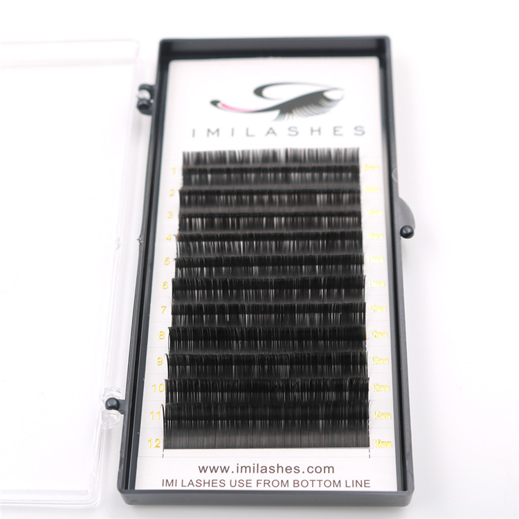 High grade permanent ellipse flat eyelash extension supply-V