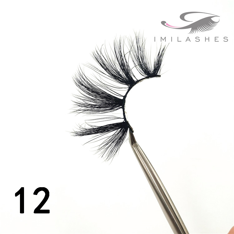 Wholesale long mink natural 25mm eyelashes - A