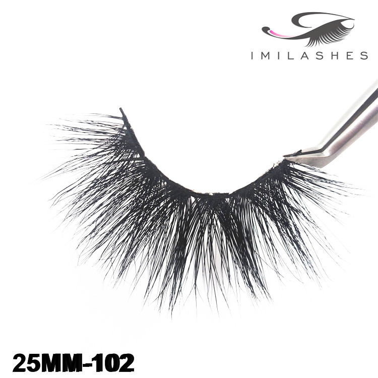 Wholesale handmade 25mm mink lashes-V