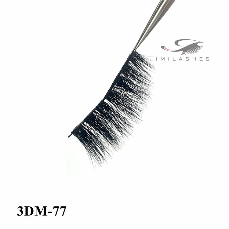 Multi layered fluffy volume natural look faux mink lashes wholesale-V