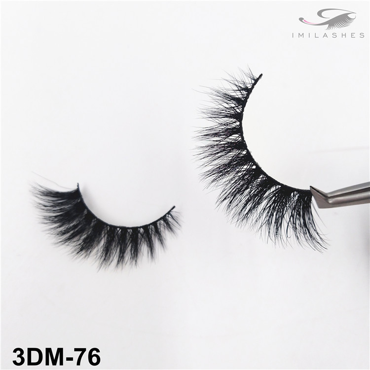 Real mink fur lashes natural easy to apply lashes wholesale-V