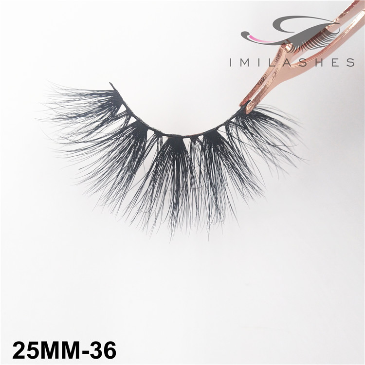 25mm long beautiful mink lashes wholesale USA -V