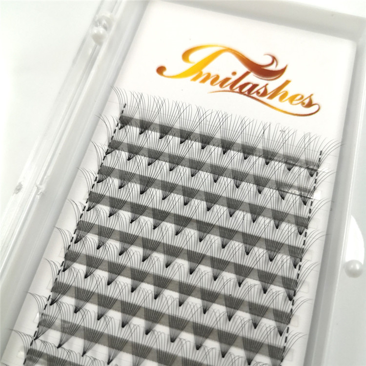 Natural mega volume lashes 0.05 pre made fans wholesale-V