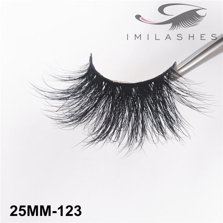 Handmade non-Irritating siberian mink fur lashes supply-V