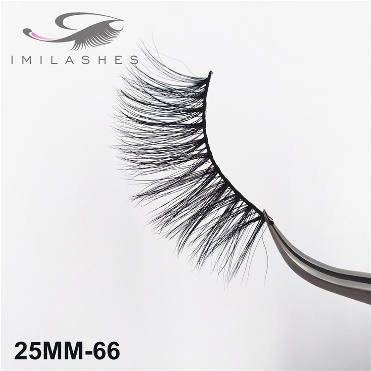 3D 25mm wispy real mink lashes supply for girl and men makeup-V