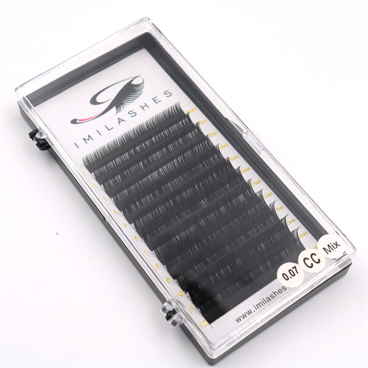 Individual eyelash extensions 0.07mm CC curl 8-15mm mix length wholesale-V