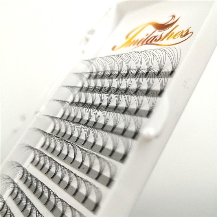 Wholesale 6D D curl best quality pre made fan lashes-V