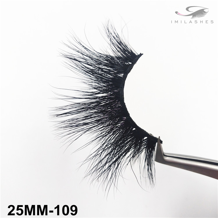 Hot-sale full long fluffy mink eyelashes supply-V