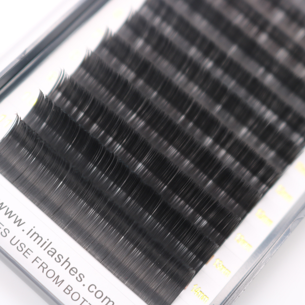 Factory price real soft ellipse flat eyelash extensions-L