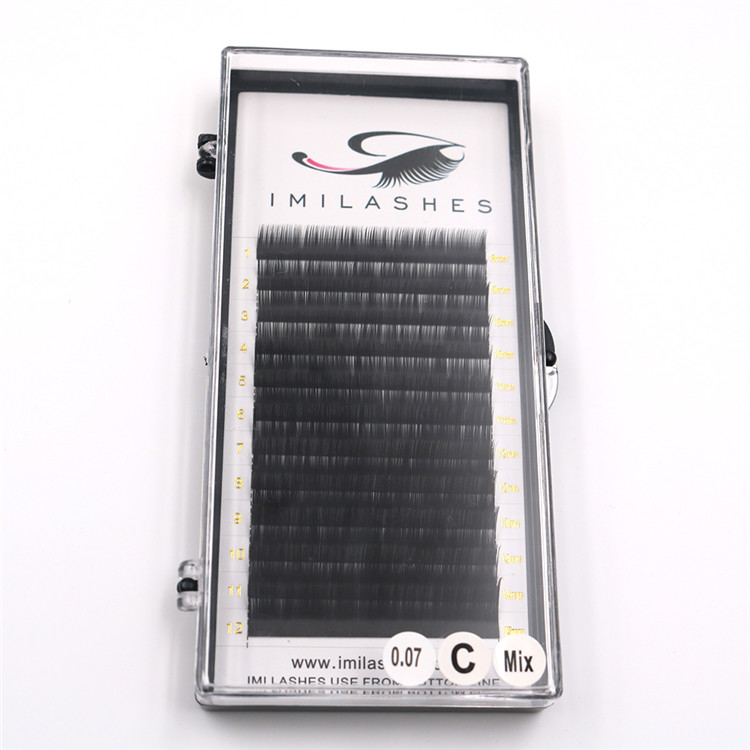 Wholesale premium handmade 0.07C eyelash extensions-L