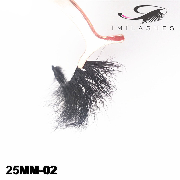 100% made by high quality Siberian mink fur 25mm 3d false lashes wholesale-V