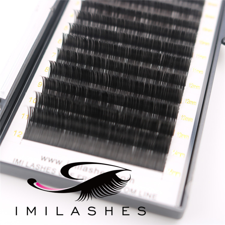 High grade permanent ellipse flat eyelash extension supply-V