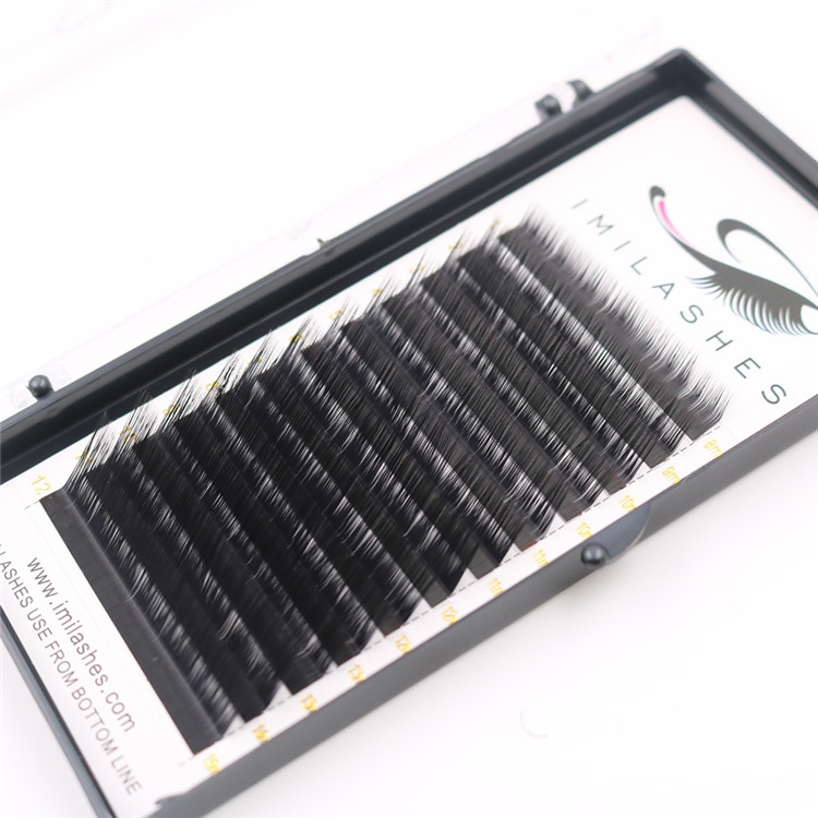 Professional salon use L curl individual lash extensions wholesale-V