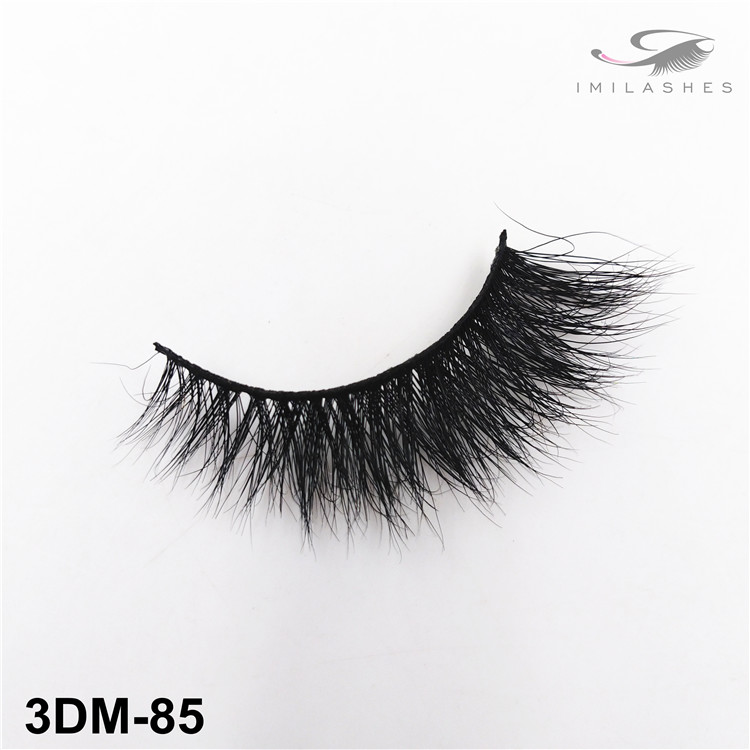 Short soft reusable black cotton eyelash wholesale-V